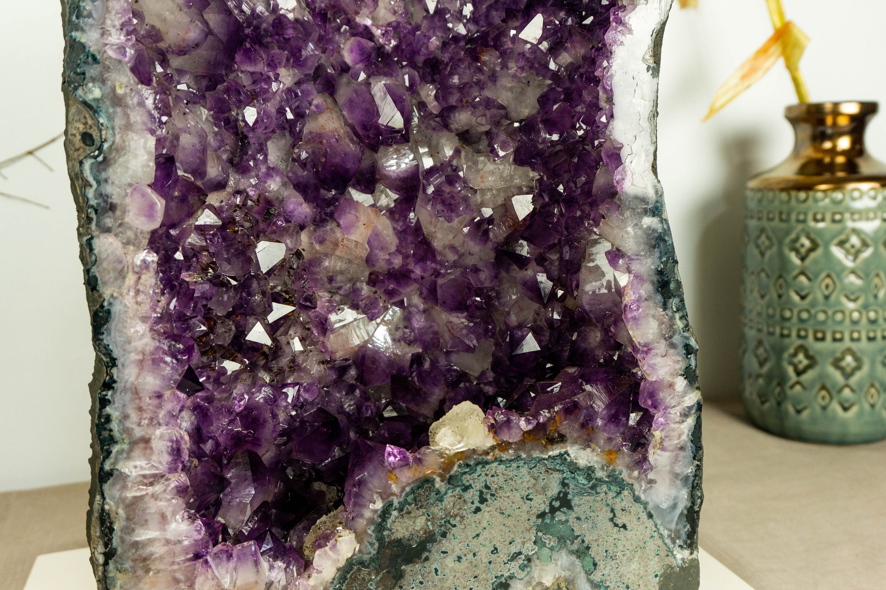45 Lb Deep Purple Amethyst Cathedral Geode, AA Quality Amethyst