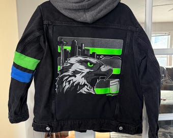 Vintage 90s/ Seattle/ Seahawks/ Football/ Vintage Pro Line X