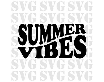 Summer Vibes Svg, Summer Svg, Cute Summer Svg, Summer Tshirt Svg, Vibes Svg, Archivo de descarga digital, Archivo de sublimación, Dxf, Png