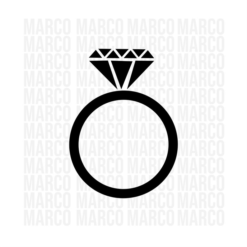 Wedding Ring Svg Ring Svg Diamonds Svg Custom Ring Svg Etsy