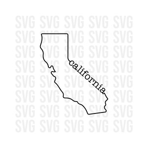 Californie Svg, Californie svg, svg de voyage en Californie, voyage sur la route, contour de la Californie, png, svg pour cricut, svg couper fichier