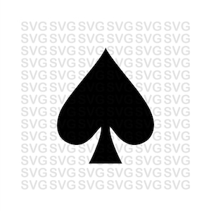 Spade Symbol Svg, Spade svg, ace of spade symbol, cute, playing cards, fun svg