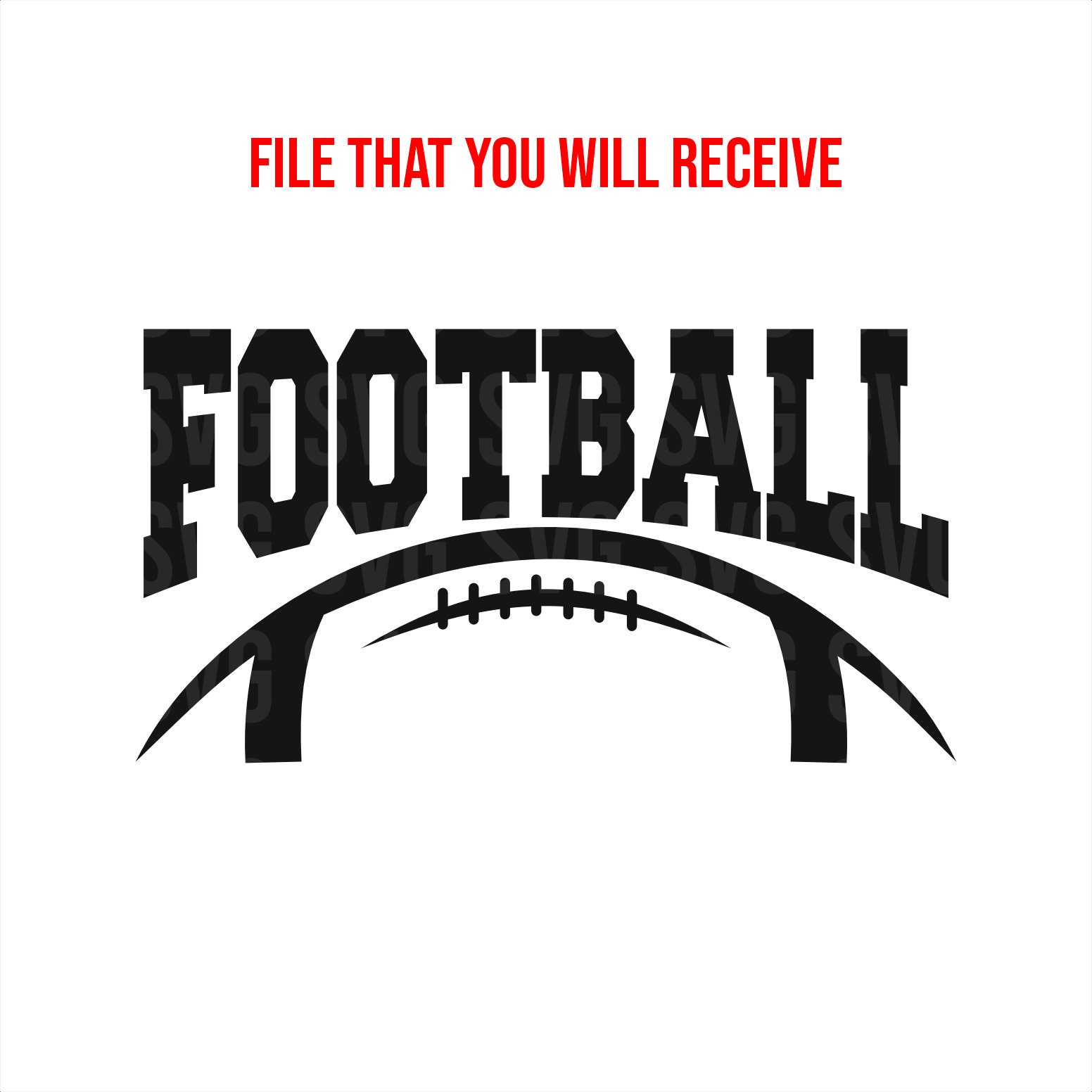 Football Svg, Custom Football Svg, Half Football Svg, Digital Download File Svg, Cut File Svg, Football Season Svg