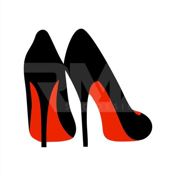 Red bottom heels SVG