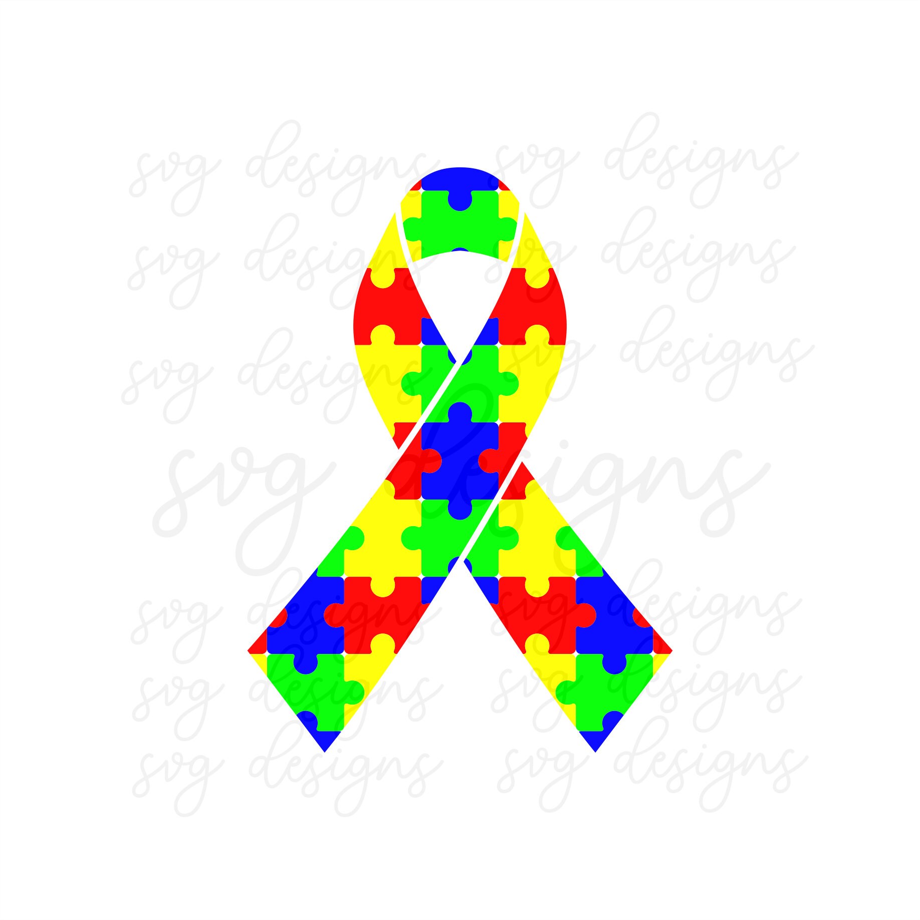 Autism Ribbon Svg Autism Puzzle Love Svg Autism Awareness | Etsy