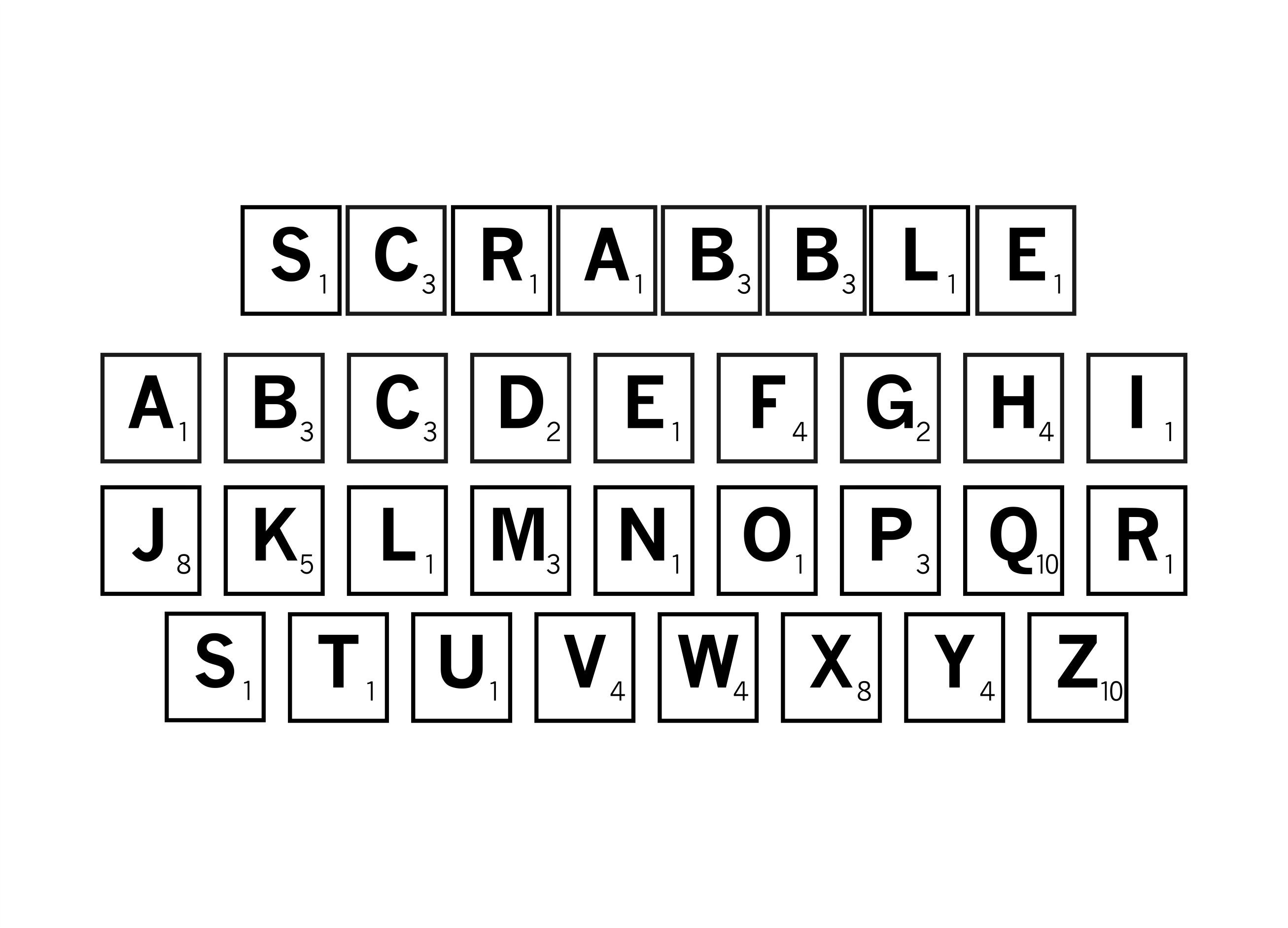 SCRABBLE TILES SVG Files Scrabble Tiles Svg Files for Cricut Etsy