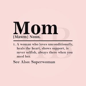 Mama Definition SVG, Mama Zitat svg, Superfrau SVG, Mama geschnitten Datei, Mama svg png eps, Silhouette Cameo, svg Datei für Cricut, svg Datei