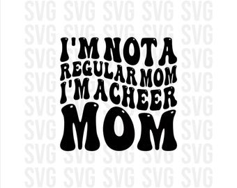 Jubeln Sie Mama zwar, lustiger Beifall, ich bin keine normale Mutter, ich bin eine jubelnde Mutter svg, png, print, hohe Auflösung, Humor svg