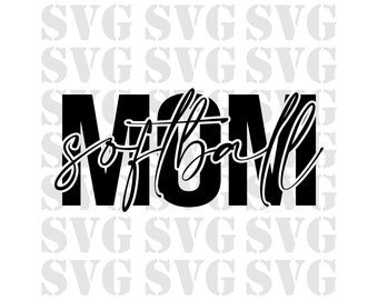 Softball Mom svg, Softball Svg, Softball png, Digital Download, Digital File, Sublimation, Dtf, Svg for Cricut