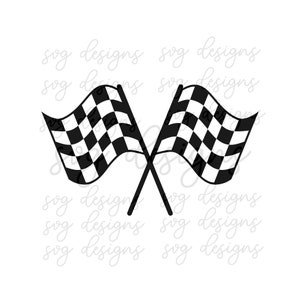 Checkered Flag SVG, Two Color Checkered Flag Svg, Nascar Racing Flags SVG cutting file for Cricut and PNG, Eps, Dxf