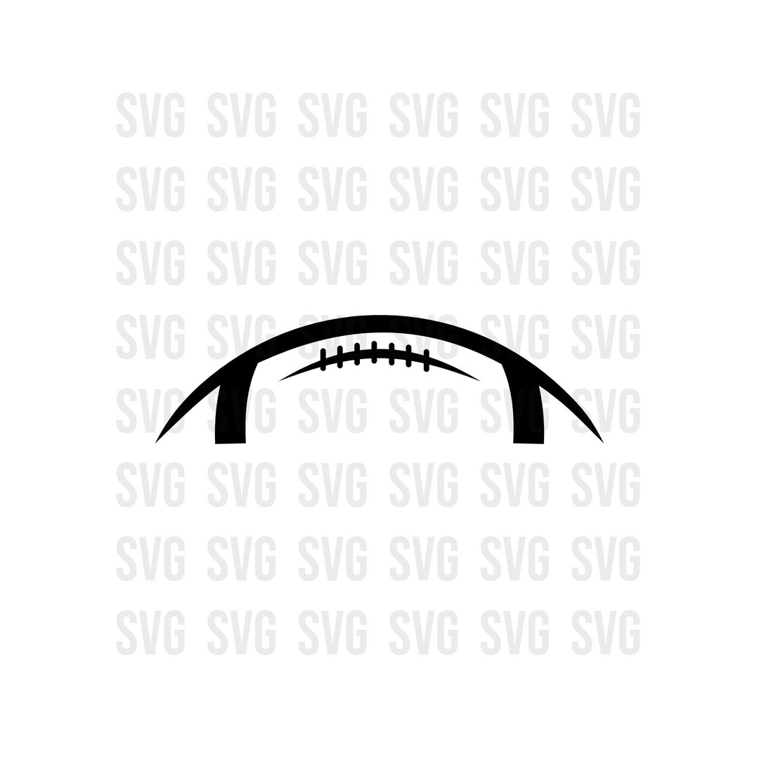 Half Football Svg, Custom Half Football Svg, Football Svg, American