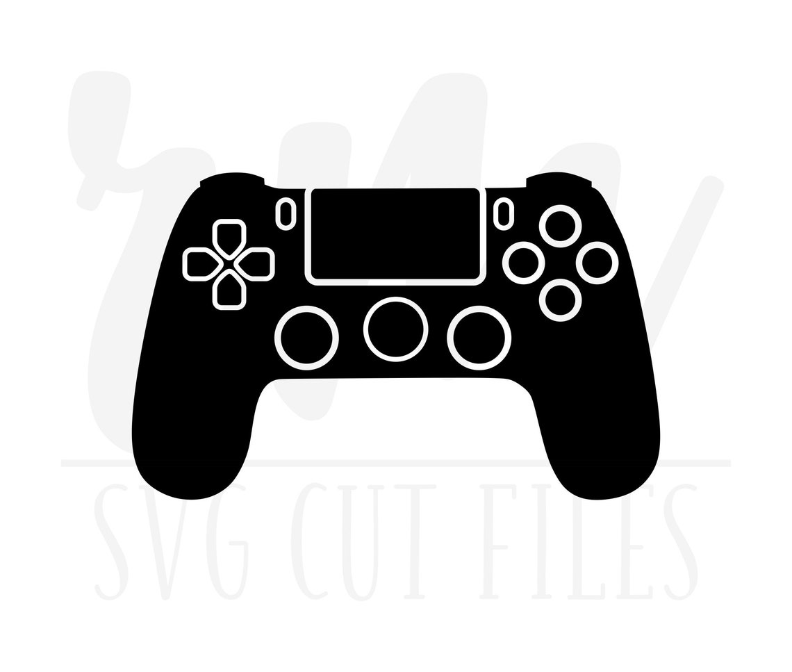 Video game controller svg ps4 svg playstation dxf video etsy