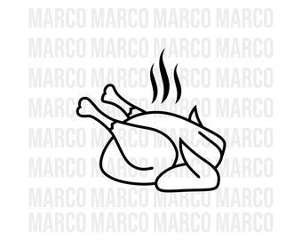 Thanksgiving Turkey SVG, Cooked Turkey SVG, Personalisierte Türkei Digitale Datei, Lustiges Erntedank SVG, Türkei Tag Digitaler Download