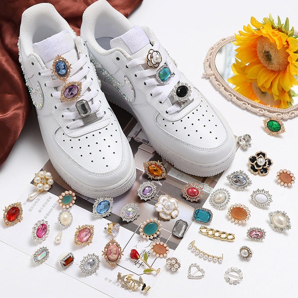 Crystal Shoelace Tags, Diamond Pin, Shoe Decoration Packages