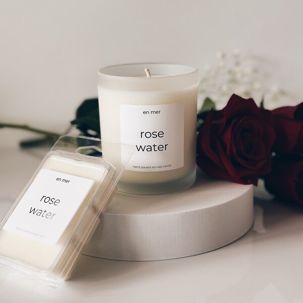 rose water | soy wax candle