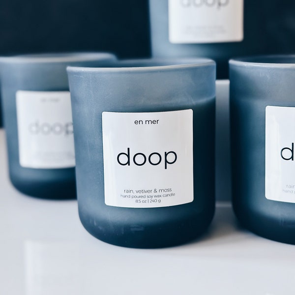 doop | rain, vetiver & moss | soy wax candle