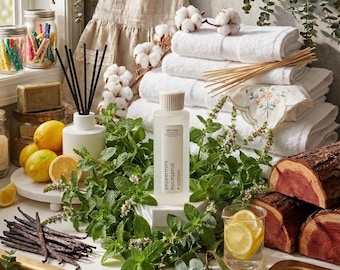 peppermint, eucalyptus & cotton | reed diffuser base
