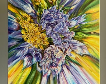 Original Oil Painting "Floral Mood". Original Art.