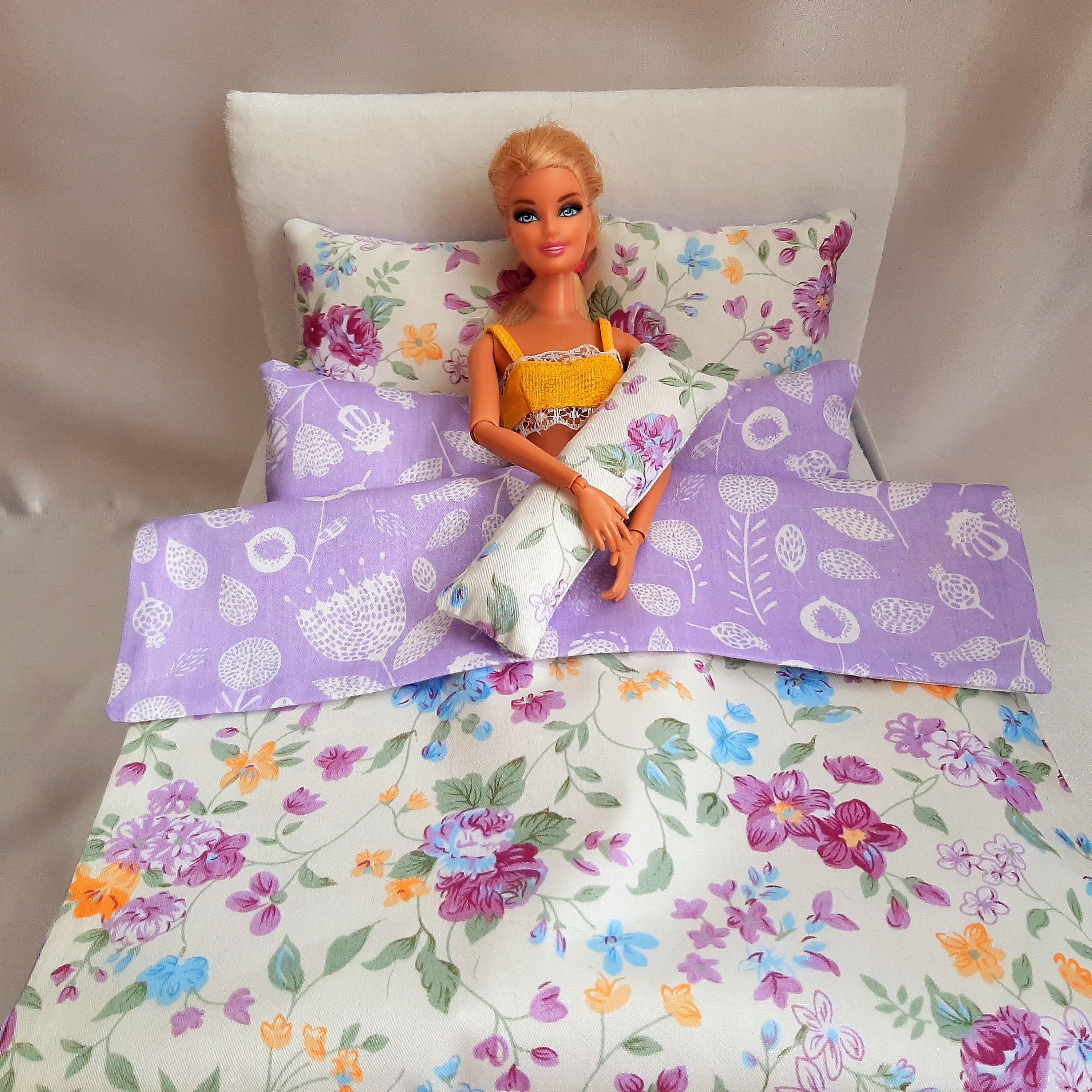barbie doll bed sheet