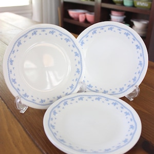 Vintage Corelle Morning Blue Dessert or Bread and Butter Plates - Set of 4