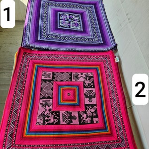 Authenitc Bolivian aguayo fabric PILLOW COVERS, Indigenous woven textile, decor