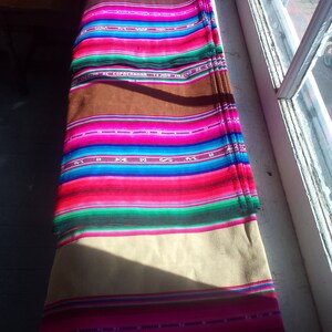 Bolivian Aguayo "Pacheco", thick woven textile intended for baby carrying, Indigenous art image 6