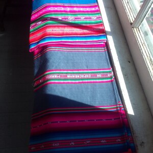 Bolivian Aguayo "Pacheco", thick woven textile intended for baby carrying, Indigenous art image 3