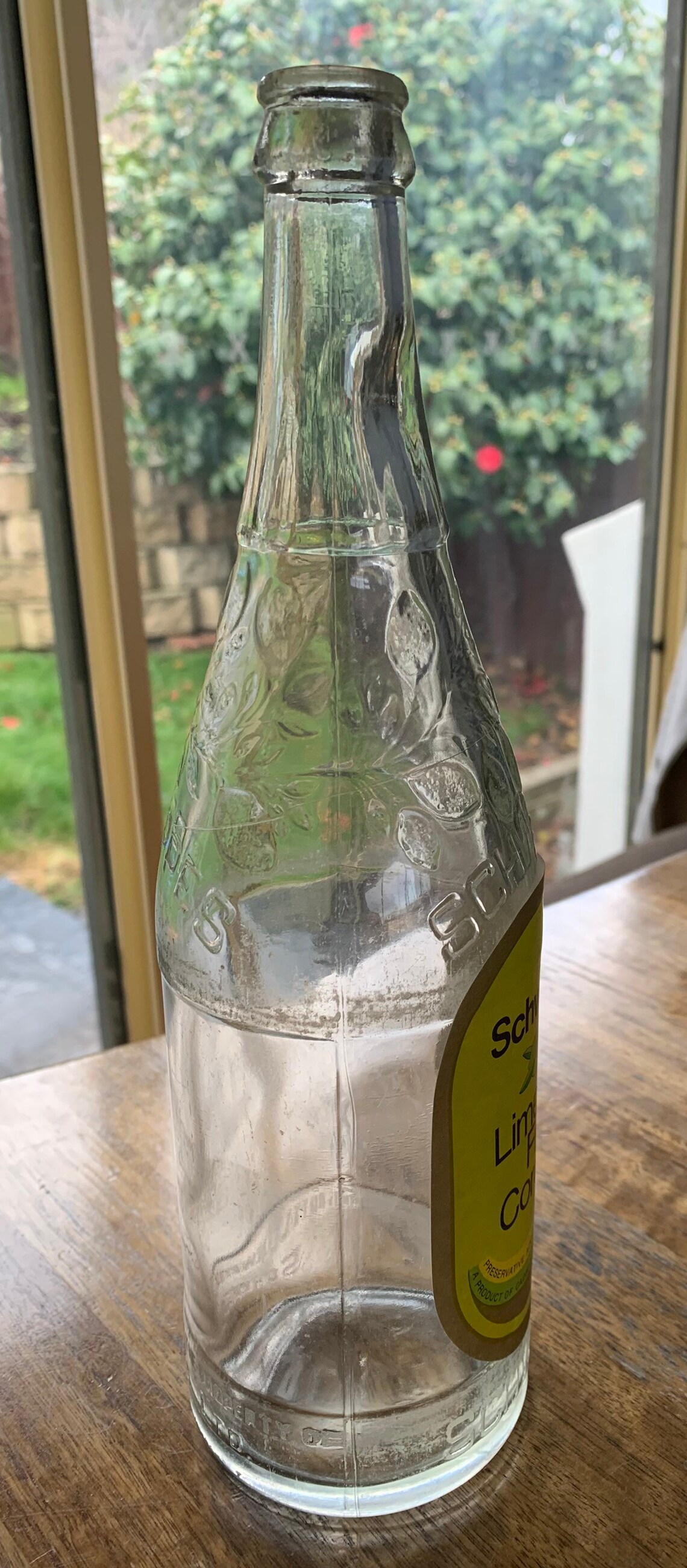 Vintage Schweppes Cordial Bottle With Label. Etsy