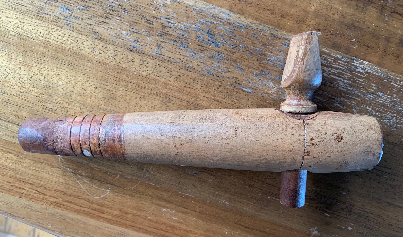 Large Antique Victorian Era Wooden Beer Barrel Tap Etsy