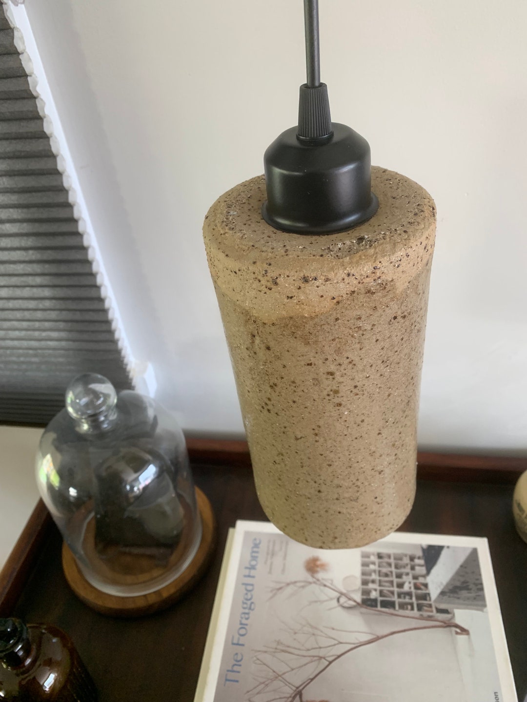 Tasmanian Handcrafted Hanging Pottery Pendant Light Etsy