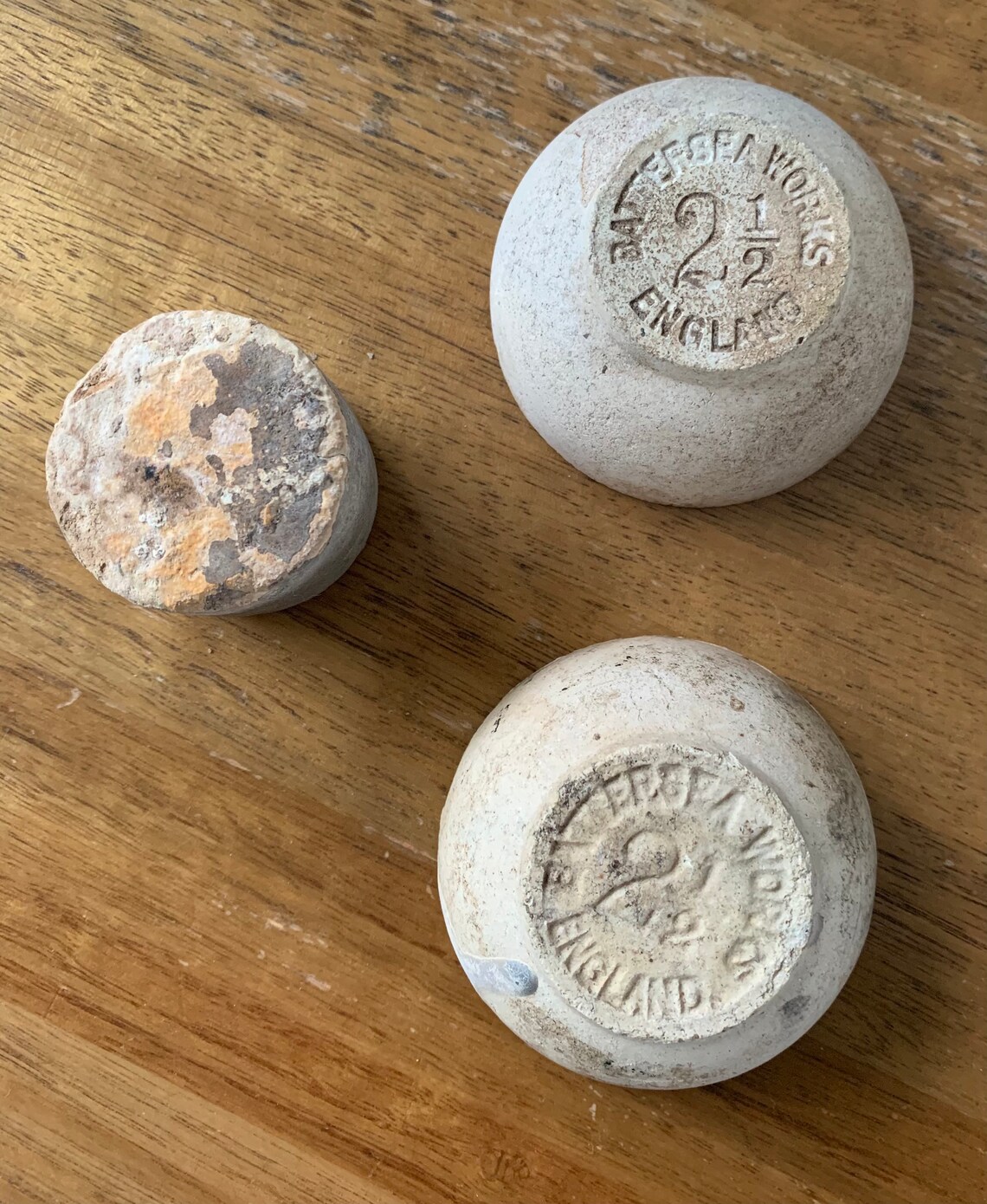 Three Small Antique Mining Crucibles found West Coast of Etsy