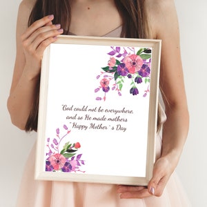 Printable Wall Art, Mothers Day Quotes From Daughter, Inspirational ...