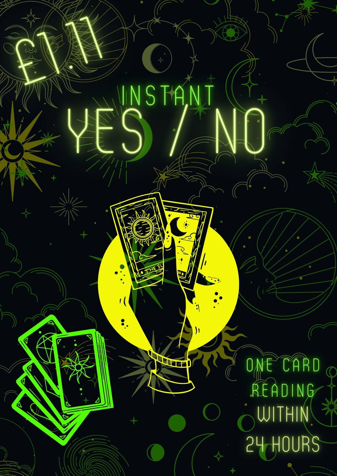 Ja / Nein Pendel oder Tarot Karte lesen ODER einzelne Karte | Etsy