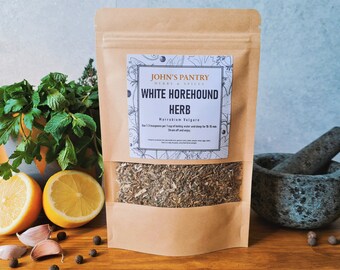 White Horehound Herb (Marrubium vulgare) Common Horehound Szanta 30g - 200g