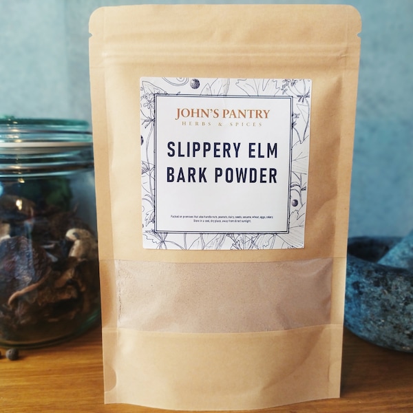 Slippery Elm Bark Powder (Ulmus rubra) 25/50/100/250/500g