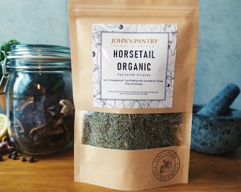 ORGANIC Horsetail herb tea (Equisetum Arvense) Free P&P, 30-100g