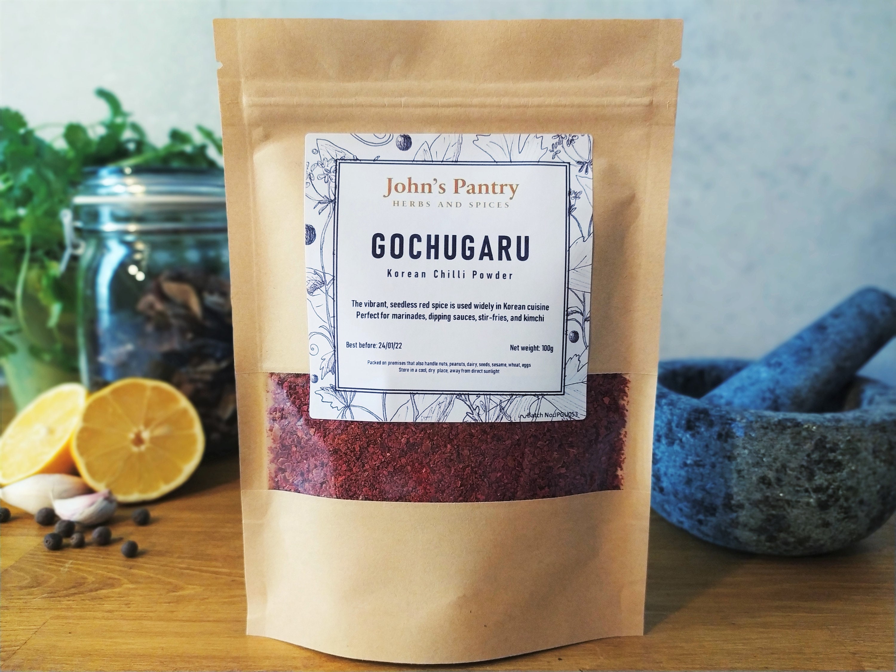 Gochugaru Korean Red Pepper Chilli Flakes Powder for Kimchi