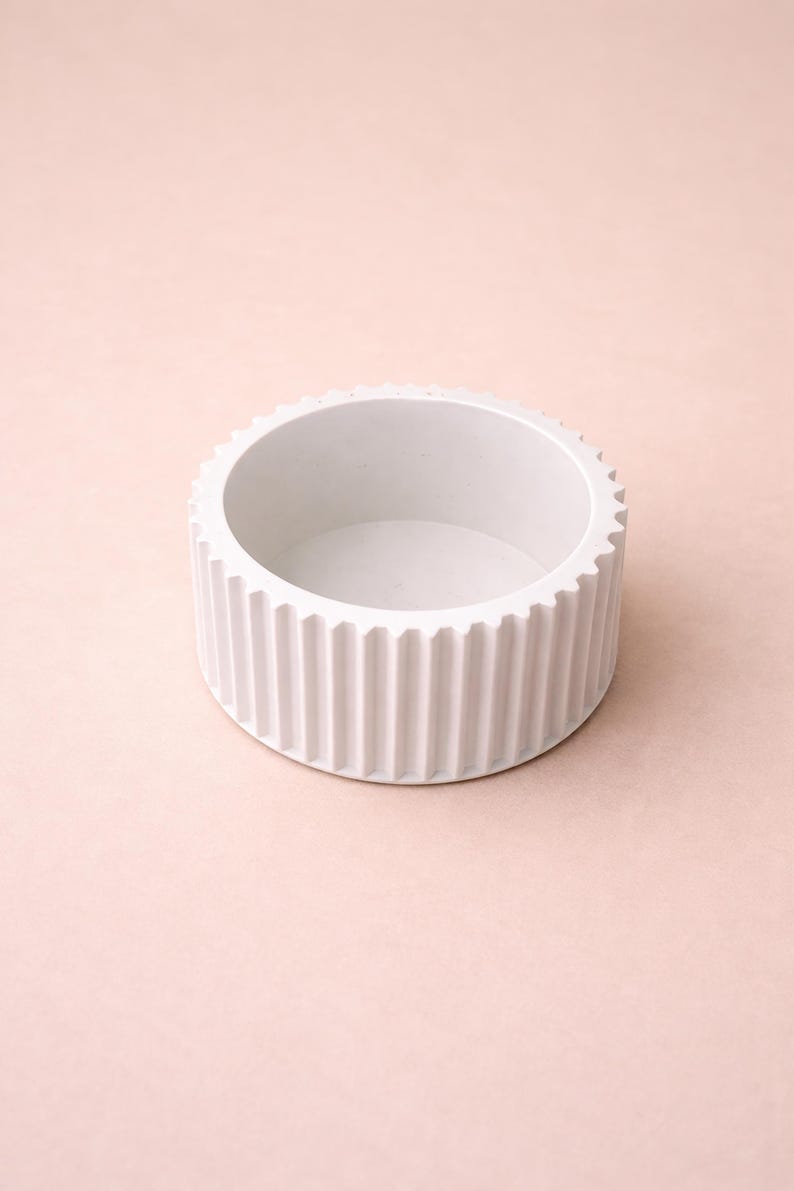 Silicone mold for candle holders, silicone mold for tealight holders, plaster mold, mold for tealight holders, candle holders with grooves image 3