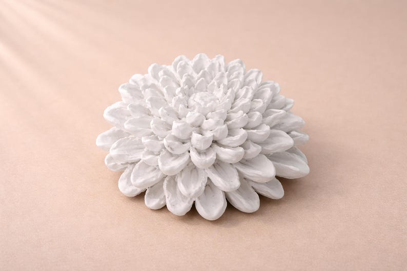 Silicone mold flowers, silicone mold garden, silicone mold summer, casting mold flower, casting mold plaster, plaster mold, realistic flower mold, 3D flowers Blume A: Aster