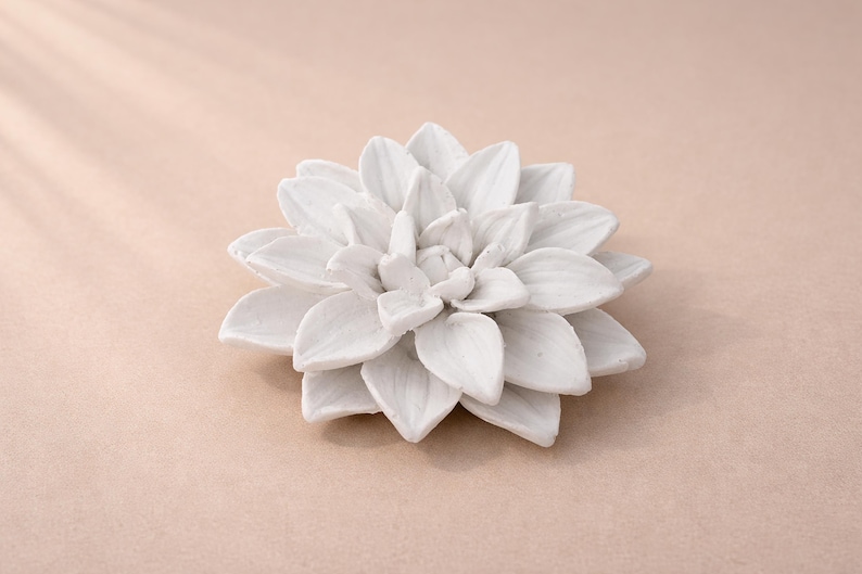 Silicone mold flowers, silicone mold garden, silicone mold summer, casting mold flower, casting mold plaster, plaster mold, realistic flower mold, 3D flowers Blume C: Dahlie