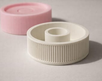 Silicone mold for taper candle holders, plaster mold, candle holder mold, casting mold, table candle holder, taper candle holder, candle holder, candle holder