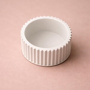 Silicone mold for candle holders, silicone mold for tealight holders, plaster mold, mold for tealight holders, candle holders with grooves image 4