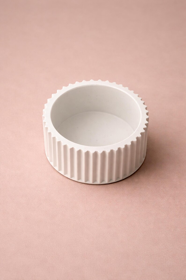 Silicone mold for candle holders, silicone mold for tealight holders, plaster mold, mold for tealight holders, candle holders with grooves image 4