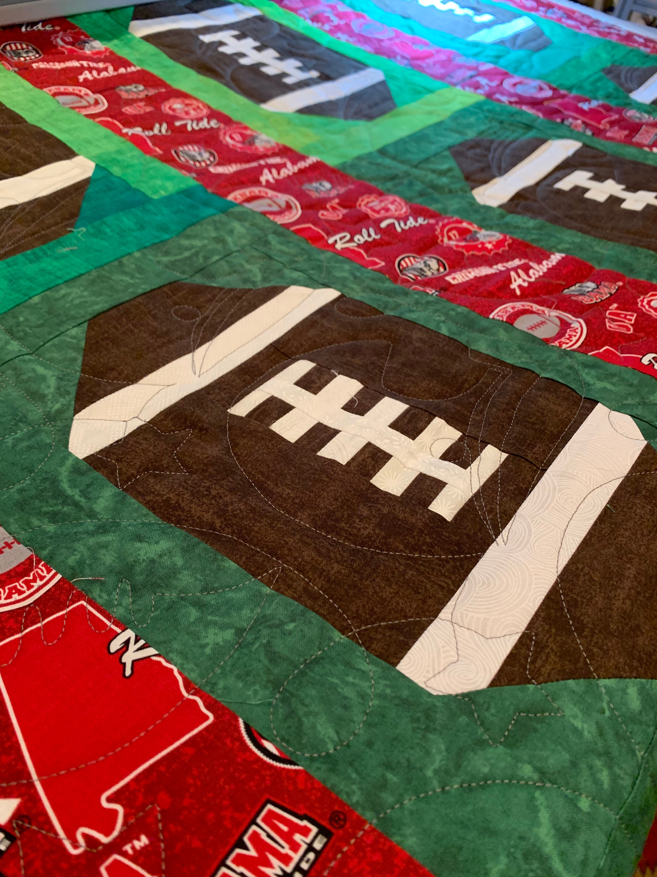 ROLL TIDE Alabama Football Quilt Etsy