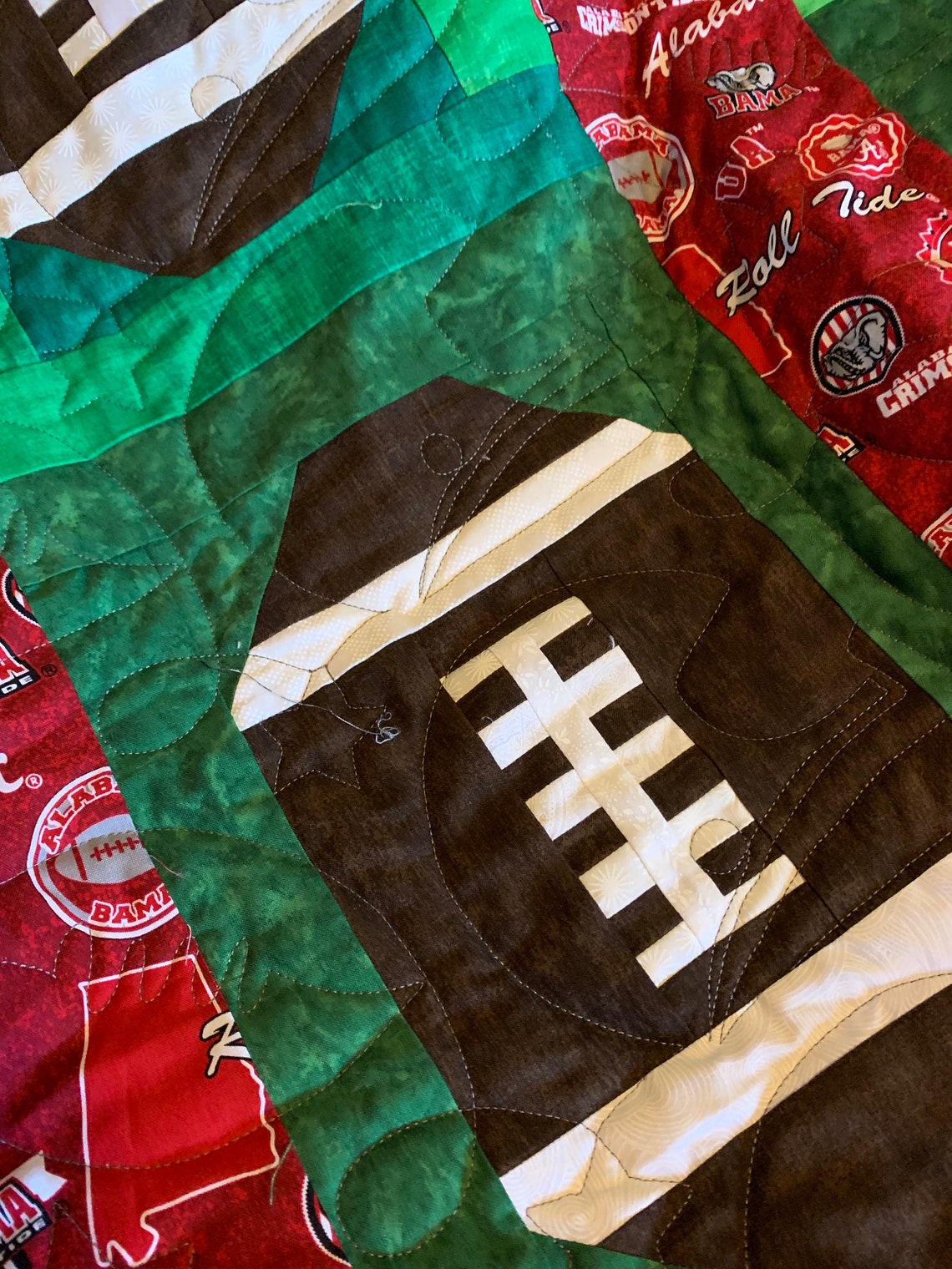 ROLL TIDE Alabama Football Quilt Etsy