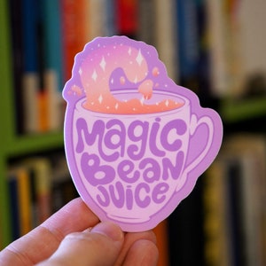Magic Bean Juice Coffee Decal / Die Cut Vinyl Sticker / Waterproof Decal