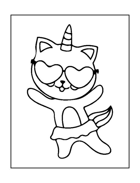 25 printable unicorn coloring pages for instant download etsy
