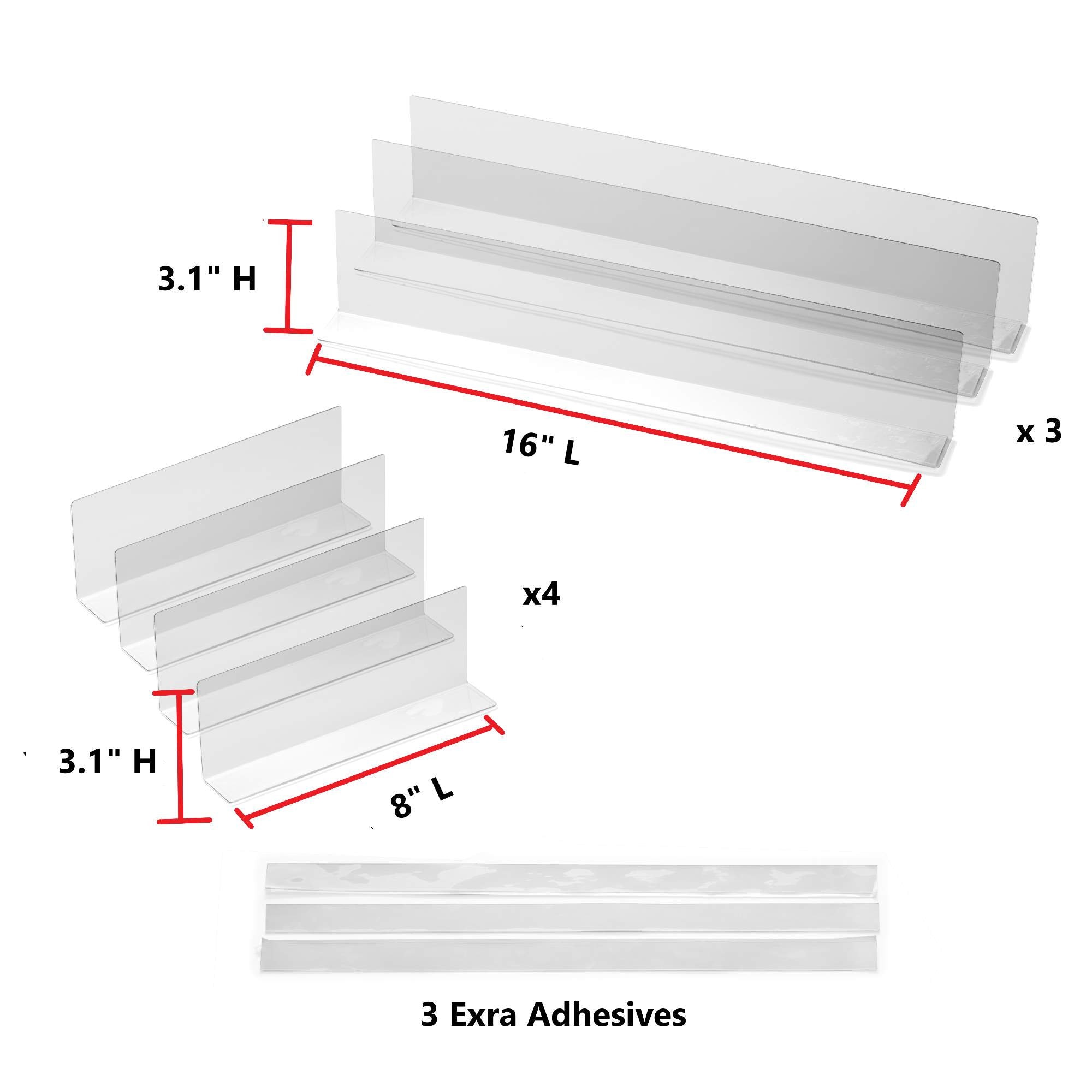 T & R Design Clear Blocker for Furniture I Under Bed Blocker 7 Pack ...