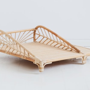 Blum rotan commode voor bed / rotan babymeubels / babybed / kinderkamer