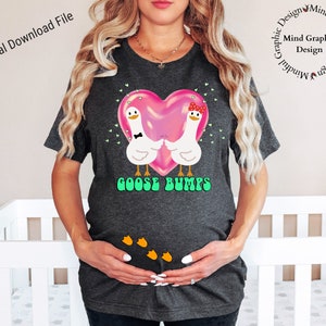Goose Bumps, Maternidade, Cartão, Dia dos Namorados, Baby Shoer, Sublimação, Camiseta, imagem de toboágua Clipart, Arquivo de download digital PNG, DTF